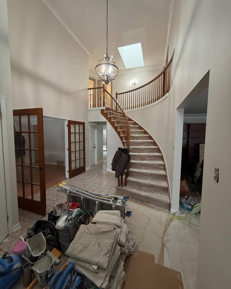 Ottawa interior painters applying fresh paint to modern home walls